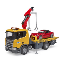 Load image into Gallery viewer, BRUDER 1:16 SCANIA R-Series Super 560R Tow Truck W/ Roaster