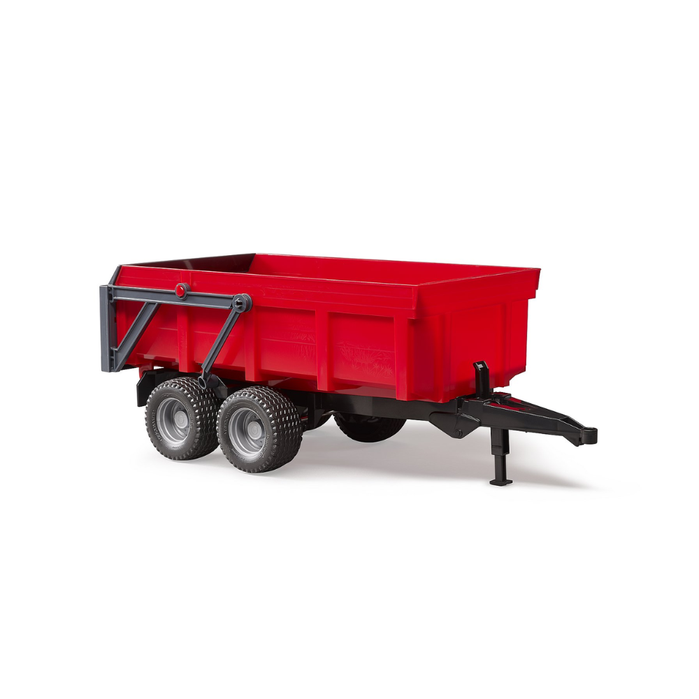 BRUDER 1:16 Tipping Trailer Dual Axle w/ Auto Tailgate Red