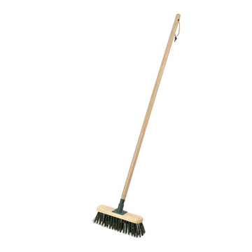 BURGON & BALL PVC 12" Stiff Garden Brush / Broom - RHS-Endorsed