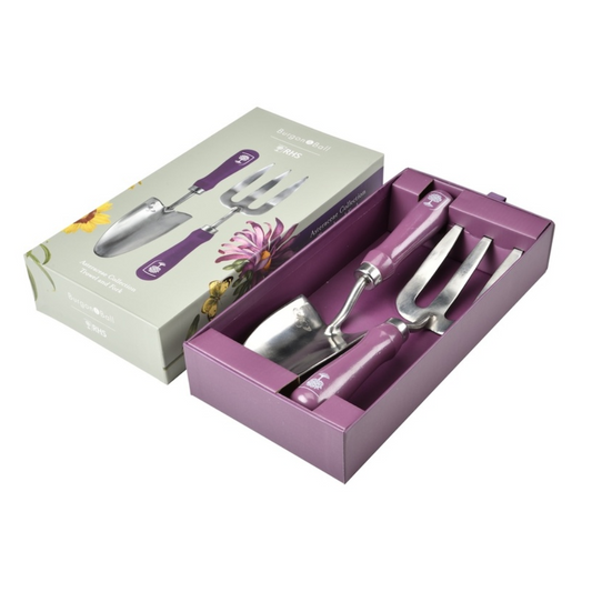 BURGON & BALL RHS Gift Trowel & Fork - Asteraceae
