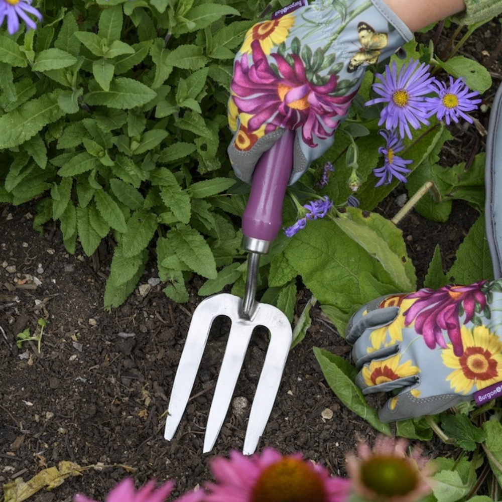 Load image into Gallery viewer, BURGON &amp; BALL RHS Gift Trowel &amp; Fork - Asteraceae