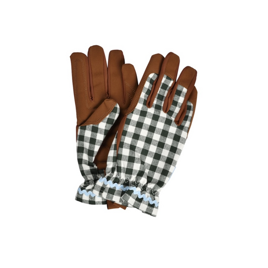 BURGON & BALL Collector Series Gloves - Heritage Green Check