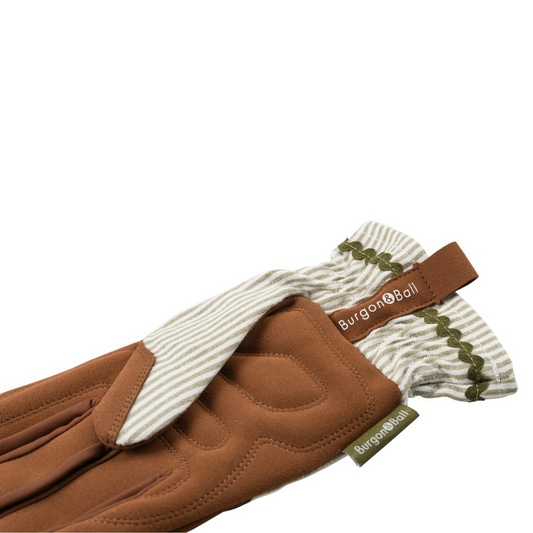 BURGON & BALL Collector Series Gloves - Olive Stripe