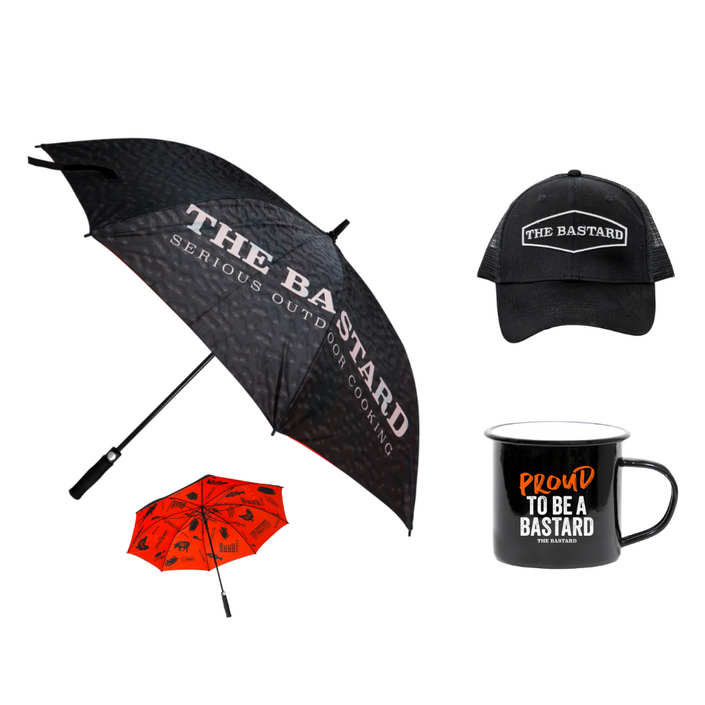 THE BASTARD VX Large Kamado Charcoal Grill - 12pce Deluxe Kit