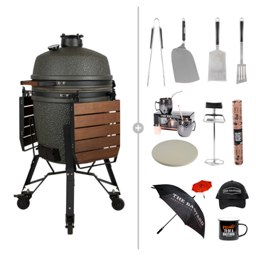 THE BASTARD VX Large Kamado Charcoal Grill - 12pce Deluxe Kit  **Limited Stock**