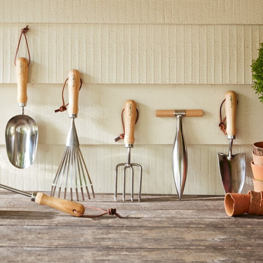 Load image into Gallery viewer, BURGON &amp; BALL Round Tine Hand Fork - Stainless. RHS Endorsed