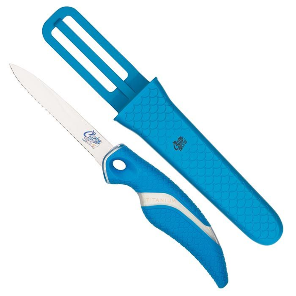 Load image into Gallery viewer, CAMILLUS Cuda Serrated Net Knife With Sheath