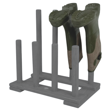 ESSCHERT DESIGN Wooden Boot Rack - Grey