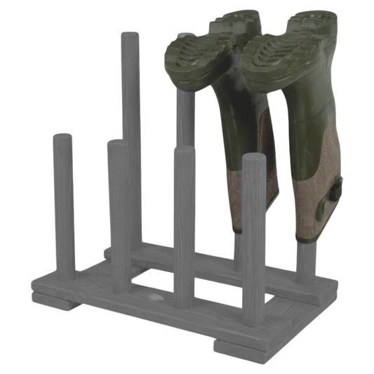 ESSCHERT DESIGN Wooden Boot Rack - Grey **SECONDS**