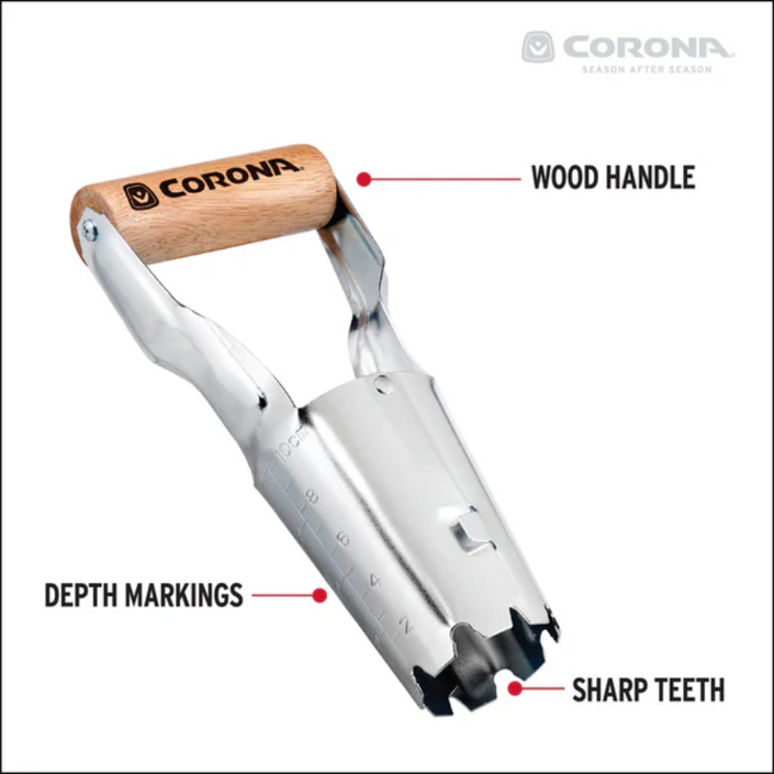 CORONA Classic Wooden Handle Bulb Planter