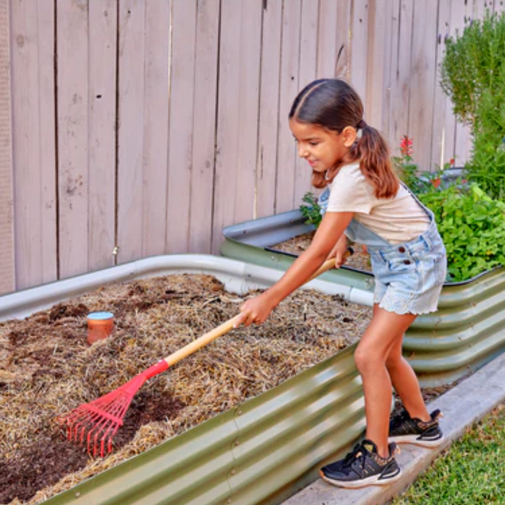 Load image into Gallery viewer, CORONA Kids Long Handle Tool Rake