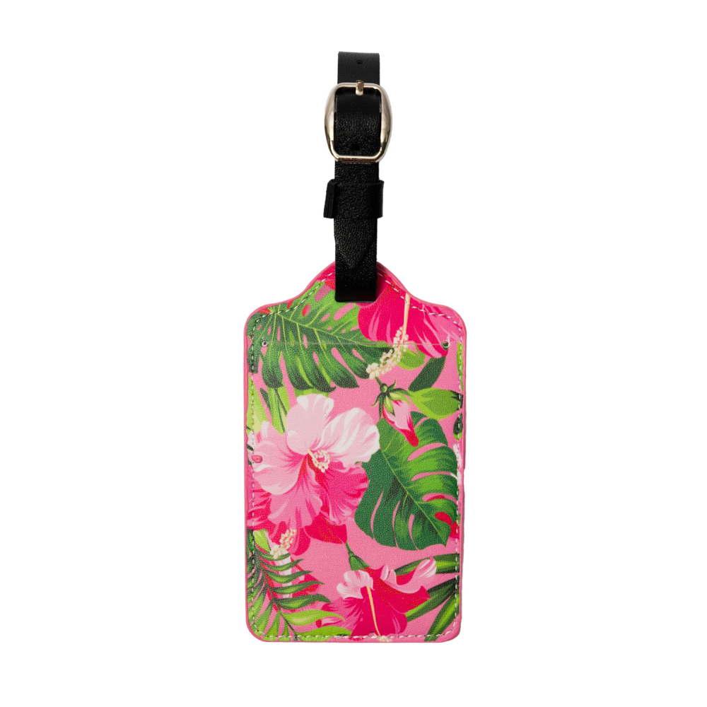 Load image into Gallery viewer, CP ACCESSORIES Luggage Tag - Pink Hibiscus