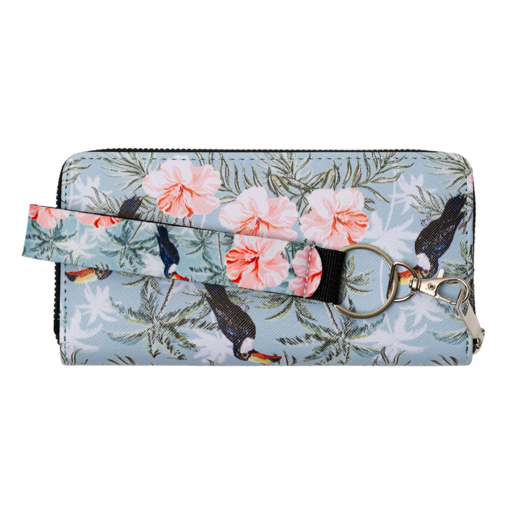 CP ACCESSORIES Wallet & Key Tag Set - Toucans & Hibiscus