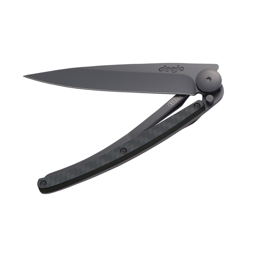 Load image into Gallery viewer, DEEJO Classic Knife 37g - Black Carbon Fibre