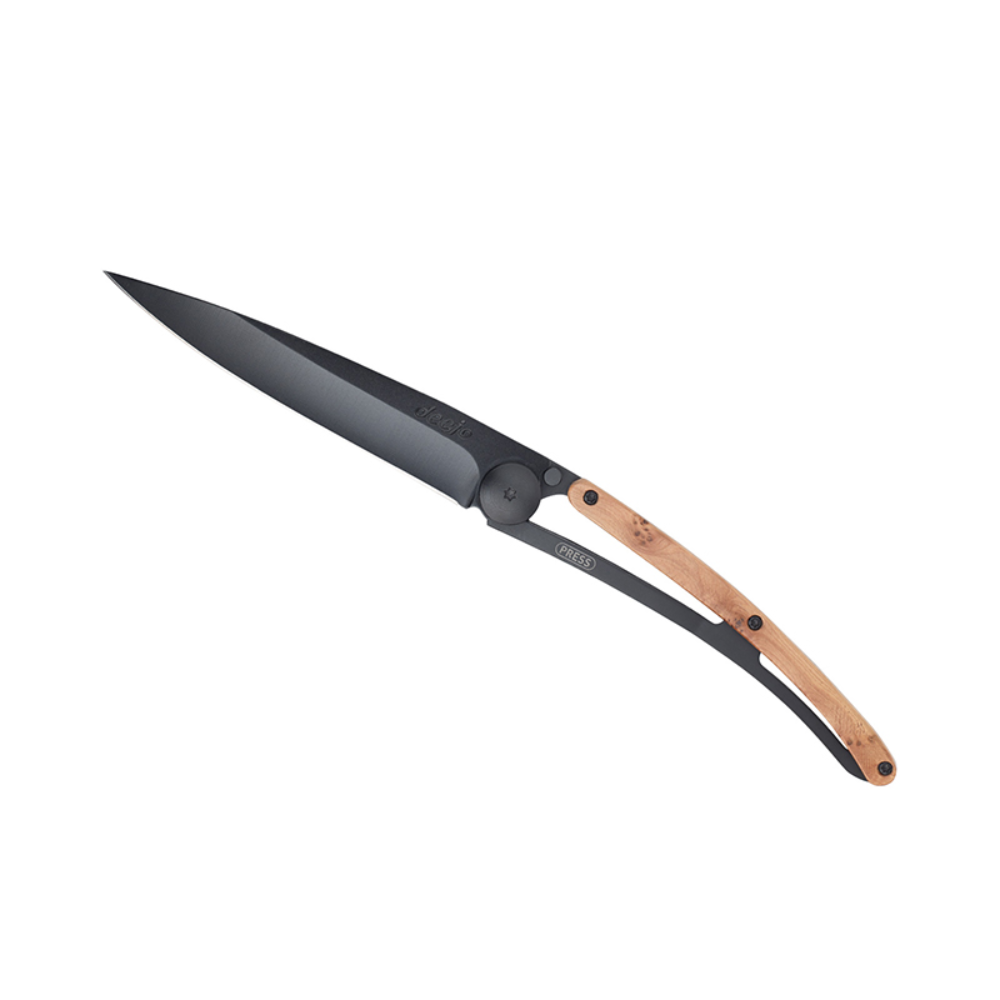 Load image into Gallery viewer, DEEJO Classic Wood Knife 37g - Black Olive Wood