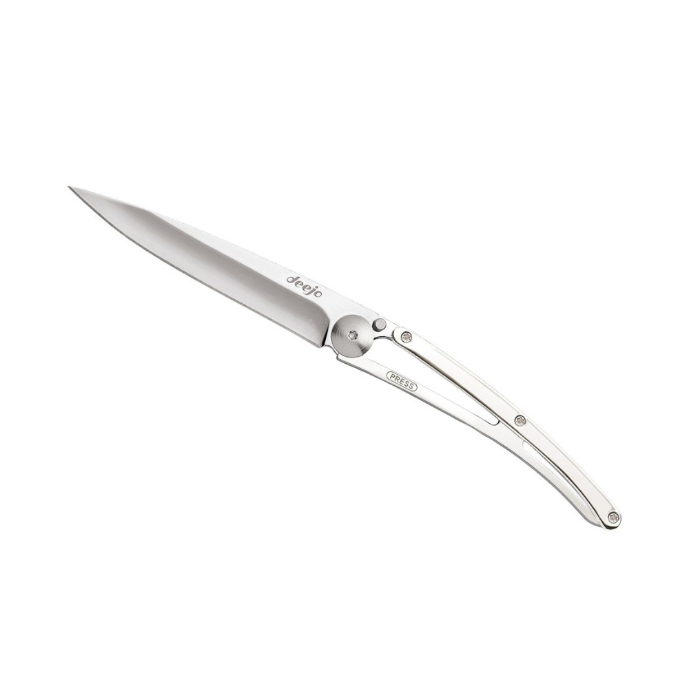 Load image into Gallery viewer, DEEJO Gold Plated Handle Knife 37g - White Gold