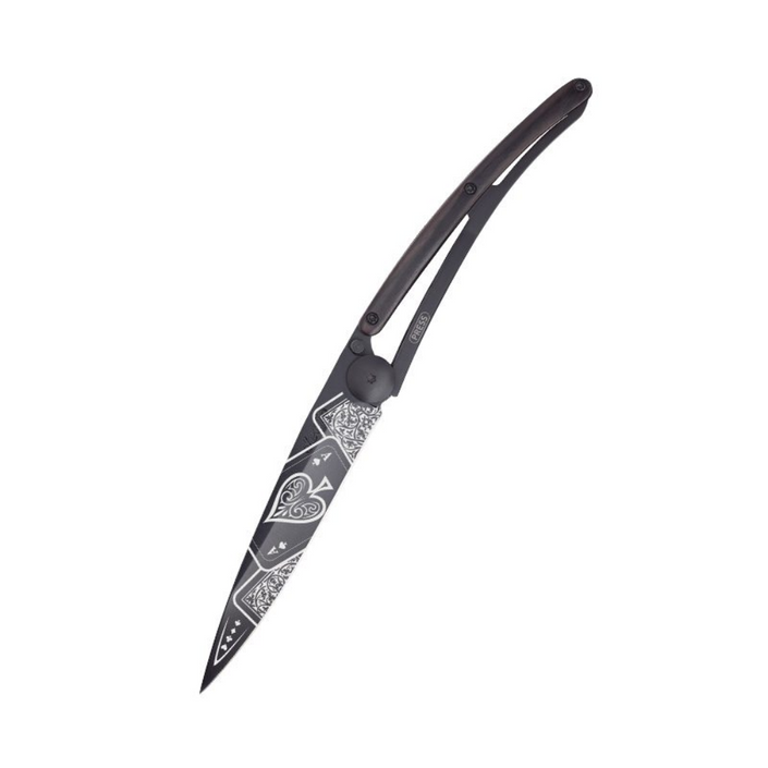 DEEJO Ebony Wood Knife Black 37g - Good Luck