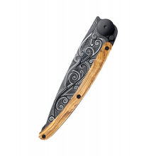Load image into Gallery viewer, DEEJO Olivewood Knife Black 37g - Pacific