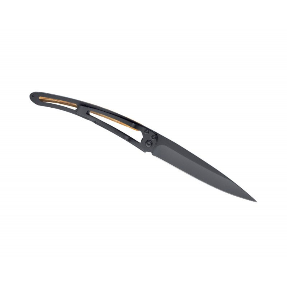 Load image into Gallery viewer, DEEJO Olivewood Knife Black 37g - Pacific