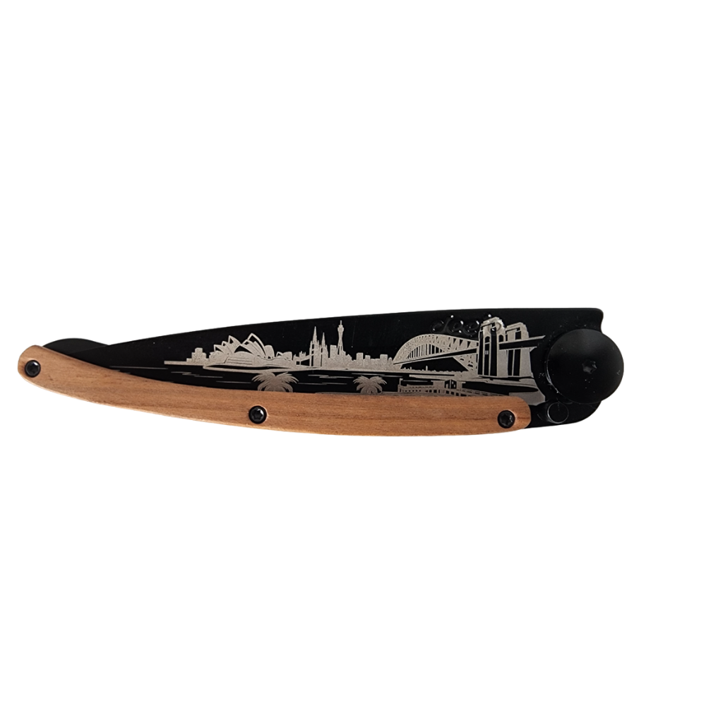 Load image into Gallery viewer, DEEJO Coralwood Knife Black 37g - Sydney