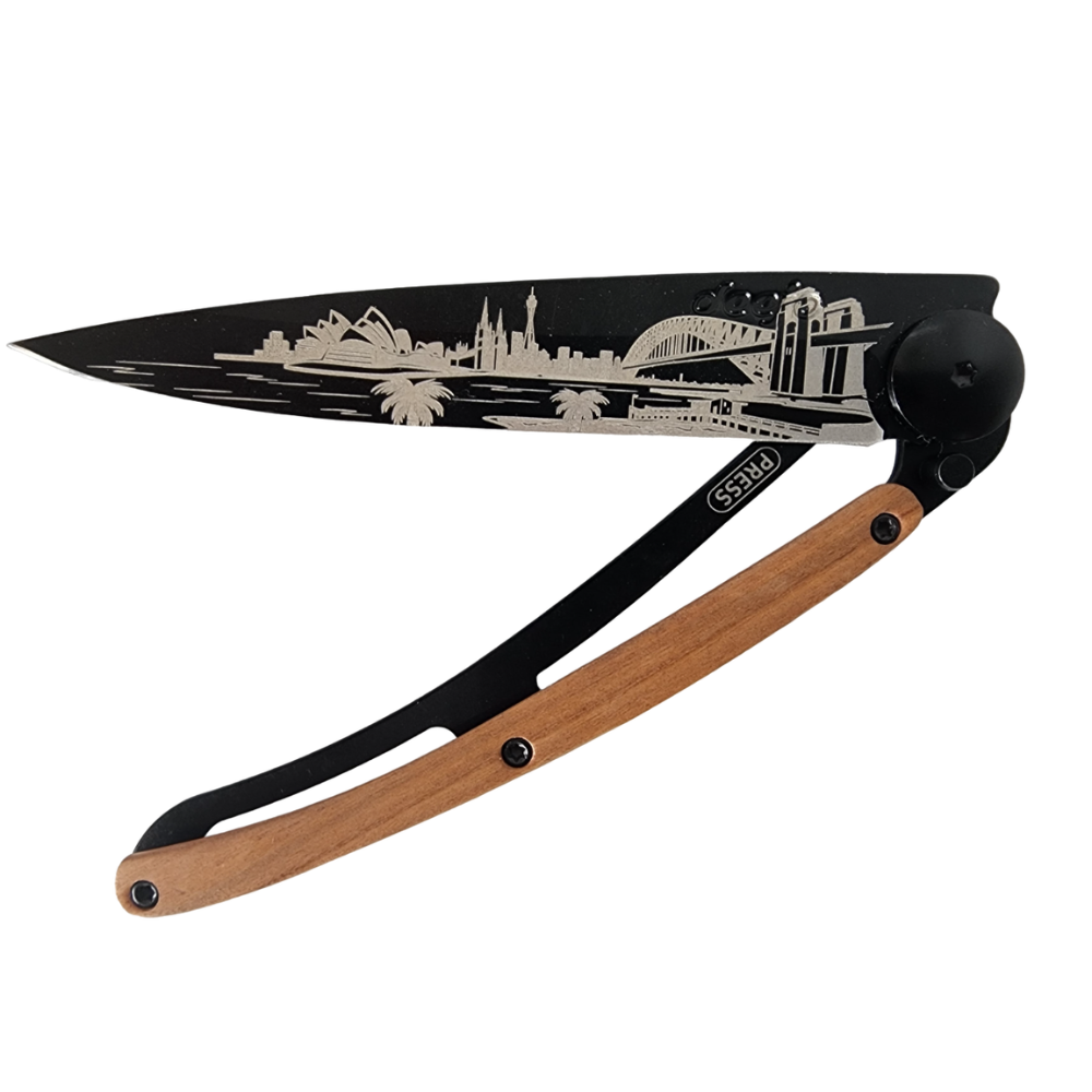 Load image into Gallery viewer, DEEJO Coralwood Knife Black 37g - Sydney