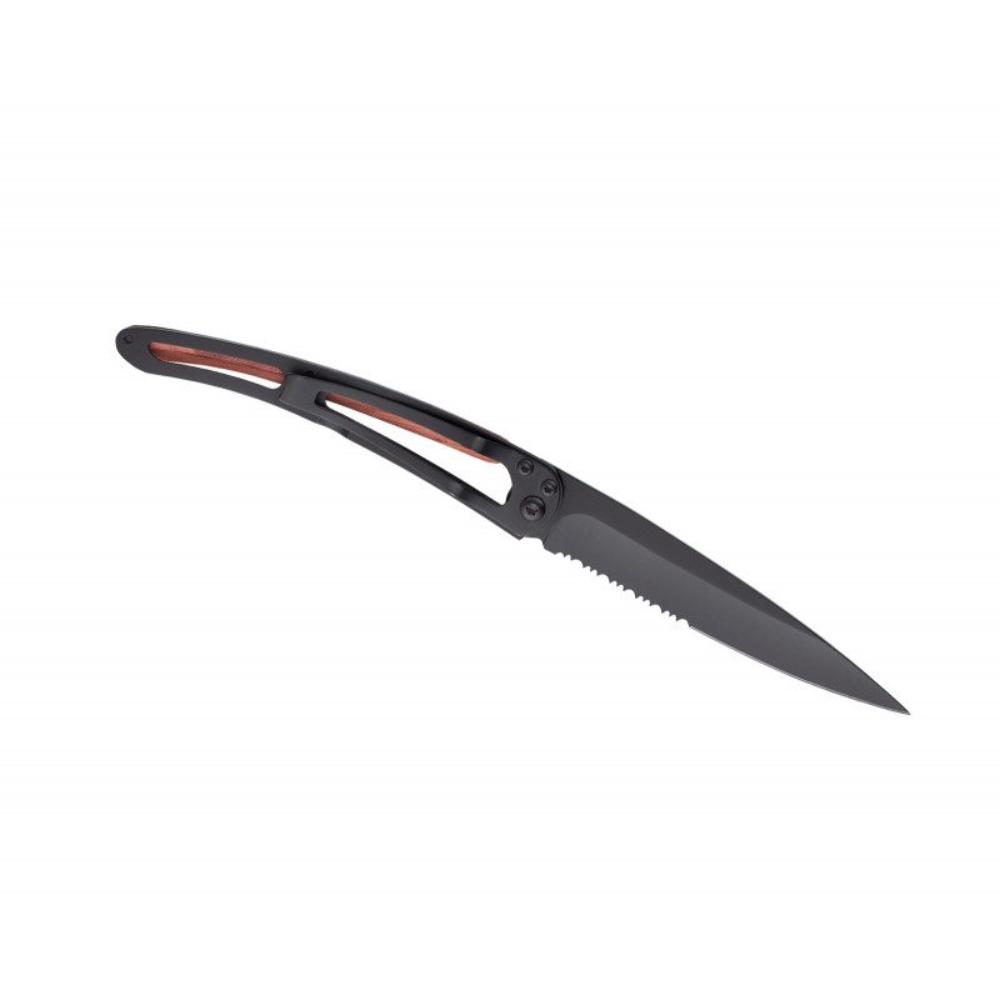 Load image into Gallery viewer, DEEJO Coralwood Knife 37g - Serrated Blade