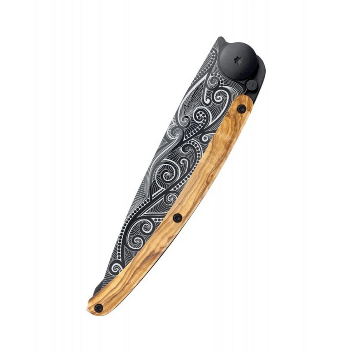 DEEJO Olivewood Knife Black 37g - Pacific