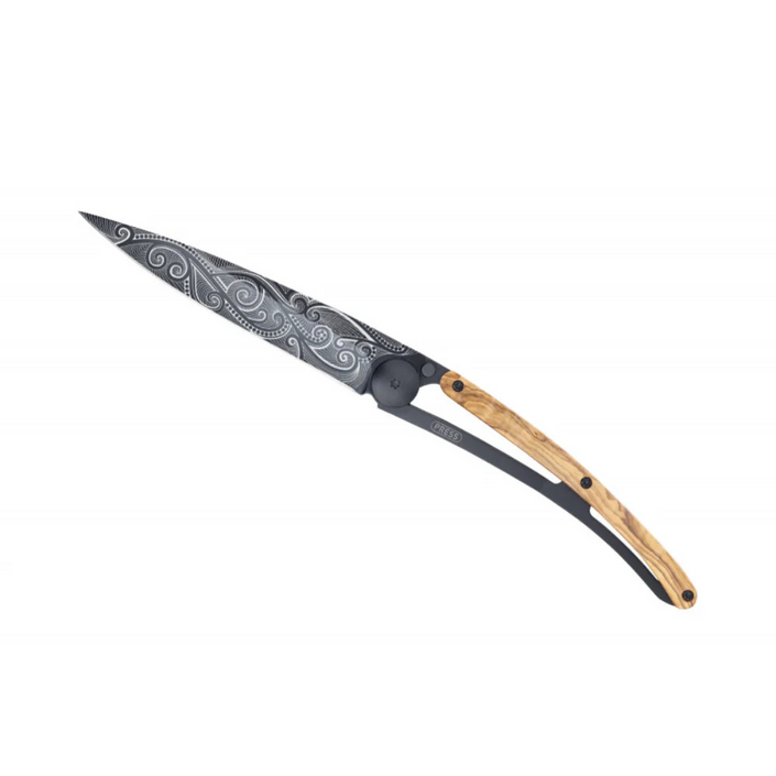 DEEJO Olivewood Knife Black 37g - Pacific