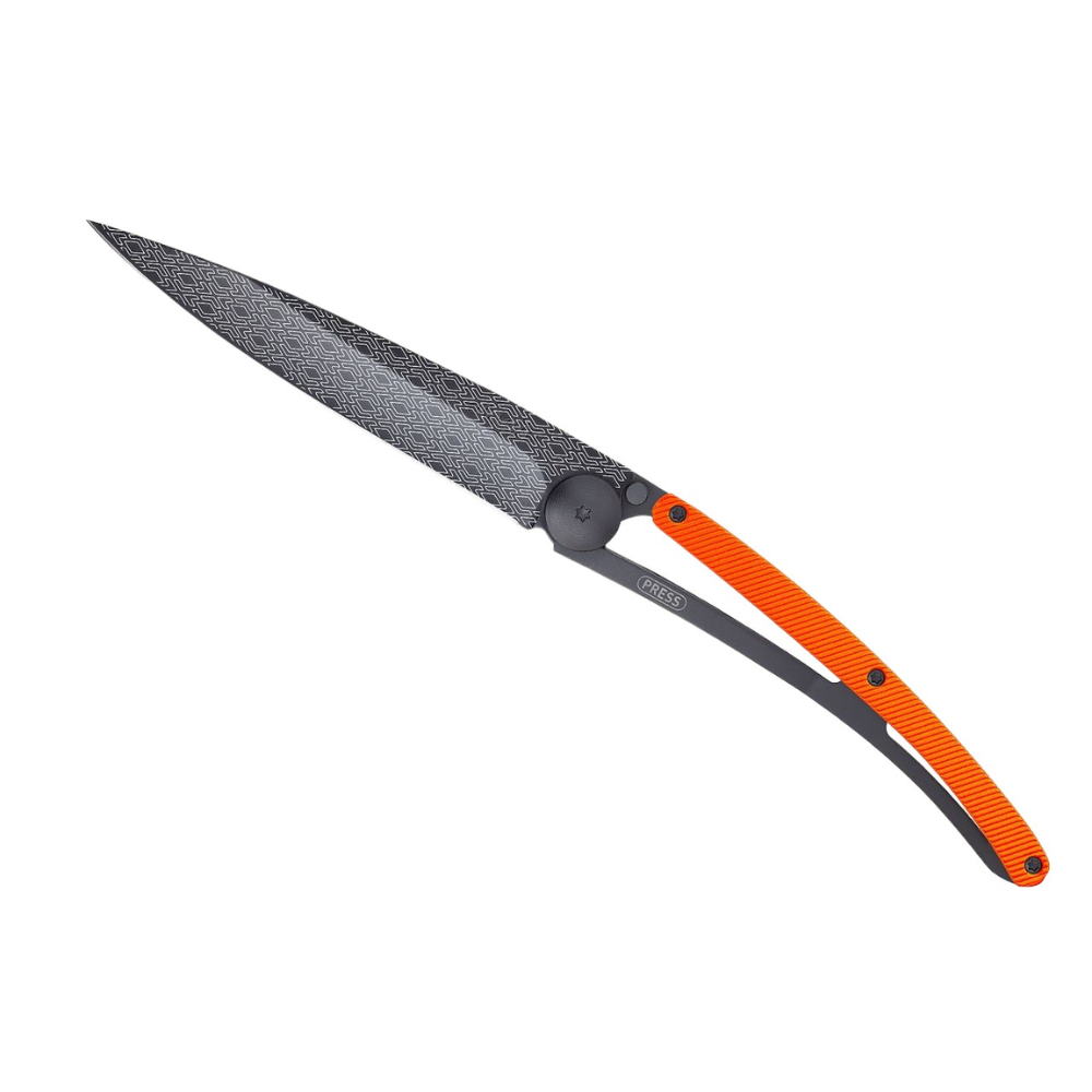 Load image into Gallery viewer, DEEJO Tattoo Black Knife 37g - Orange Parallel