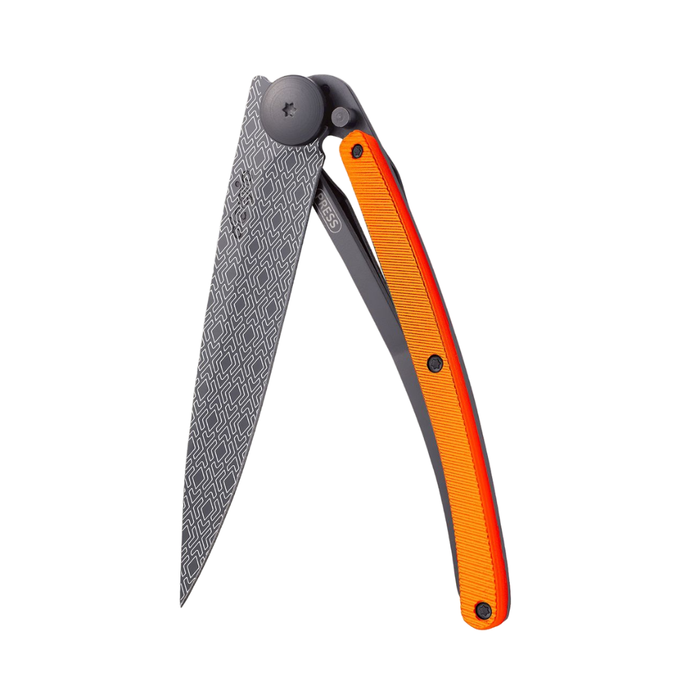 Load image into Gallery viewer, DEEJO Tattoo Black Knife 37g - Orange Parallel