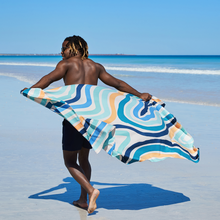 Load image into Gallery viewer, DOCK &amp; BAY Quick-dry Beach Towel 100% Recycled Go Wild Collection - Groovy Dunes