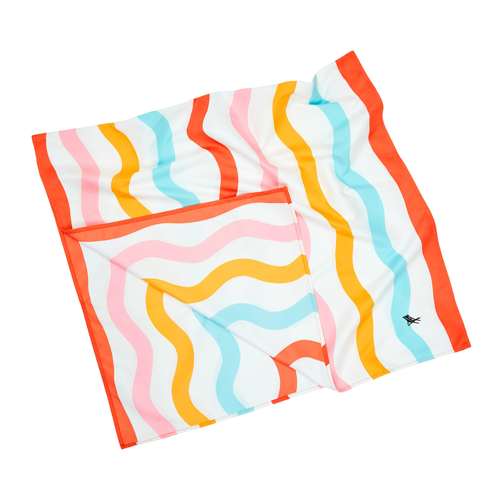 Load image into Gallery viewer, DOCK &amp; BAY Quick-dry Beach Towel 100% Recycled Kids Collection - Squiggly Face