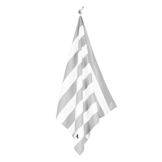 DOCK & BAY Quick-dry Beach Towel 100% Recycled Cabana Light Collection - Goa Grey