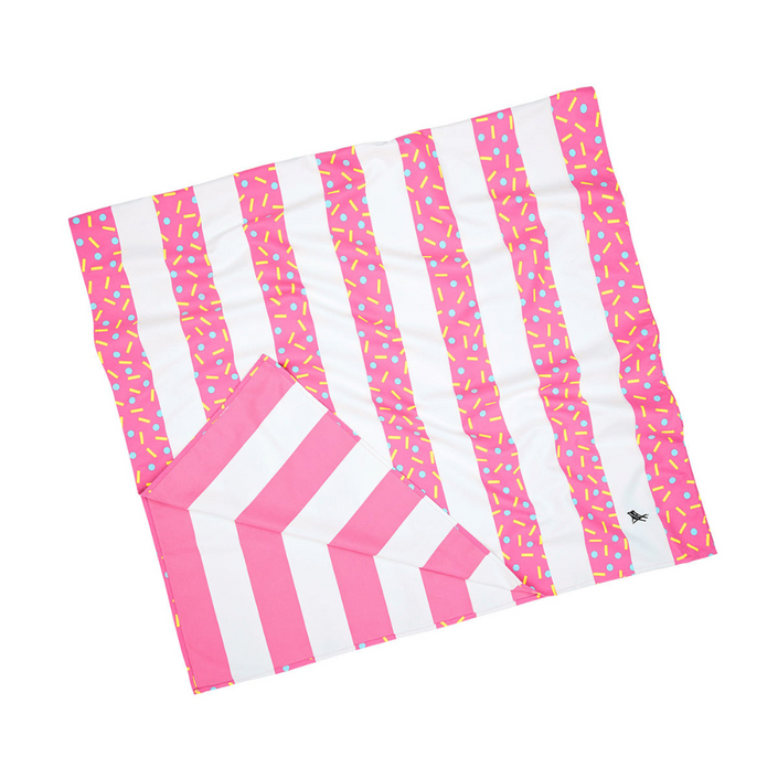DOCK & BAY Quick-dry Beach Towel 100% Recycled Celebrations Collection - Cupcake Sprinkles