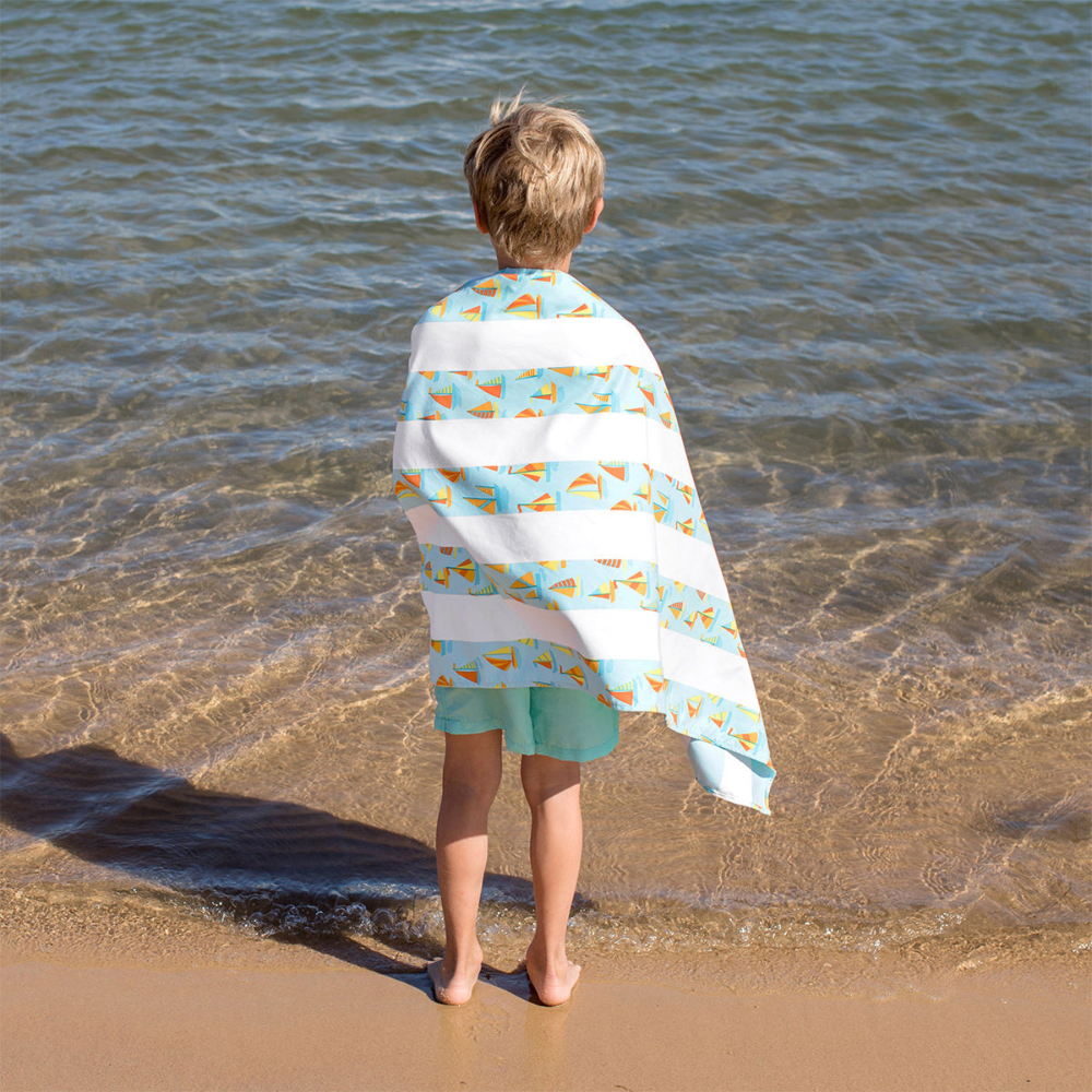 Load image into Gallery viewer, DOCK &amp; BAY Quick-dry Beach Towel 100% Recycled Kids Collection - Oh Buoy