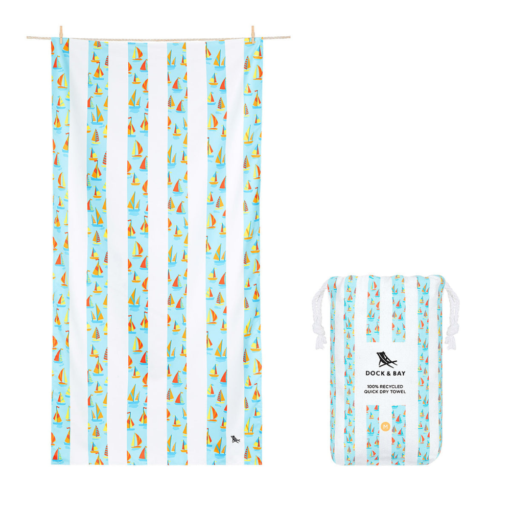 Load image into Gallery viewer, DOCK &amp; BAY Quick-dry Beach Towel 100% Recycled Kids Collection - Oh Buoy