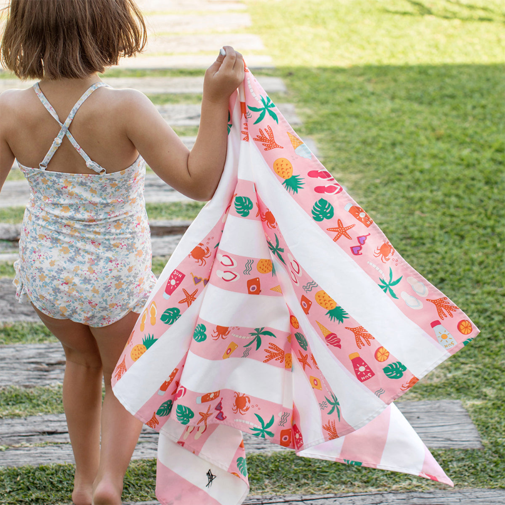 Load image into Gallery viewer, DOCK &amp; BAY Quick-dry Beach Towel 100% Recycled Kids Collection - Vacay Vibes