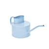 Light blue watering can on a white background