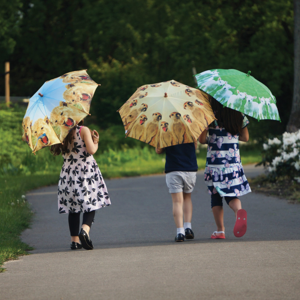 Load image into Gallery viewer, ESSCHERT DESIGN Children&#39;s &#39;Out of Africa&#39; Umbrella - Meerkat