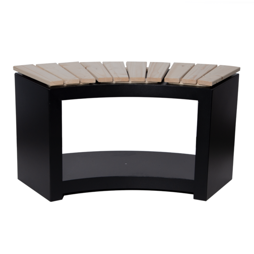 Load image into Gallery viewer, ESSCHERT DESIGN Curved Garden Bench With Wood Storage