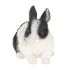 ESSCHERT DESIGN Dwarf Rabbit Statue - Black/White