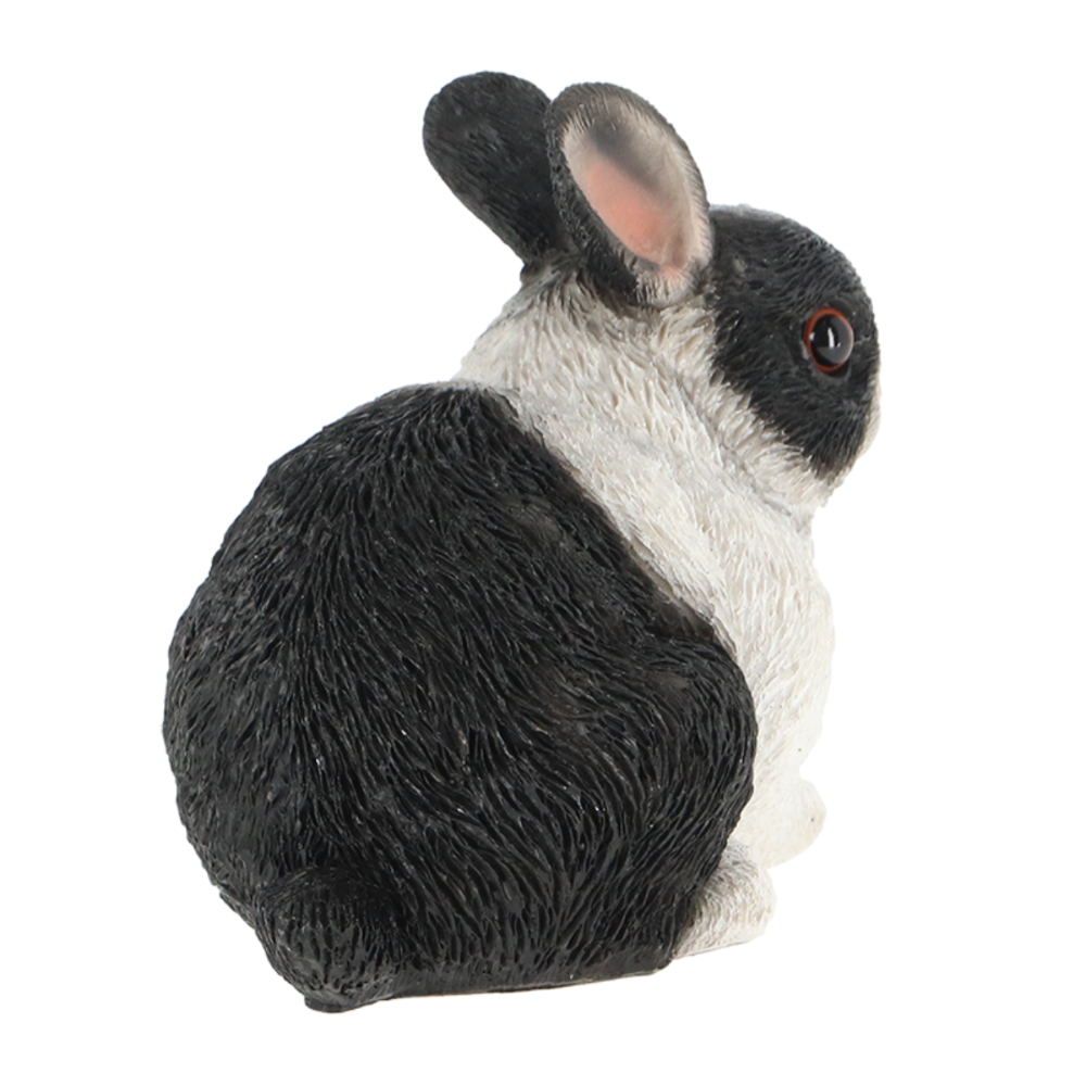 Load image into Gallery viewer, ESSCHERT DESIGN Dwarf Rabbit Statue - Black/White