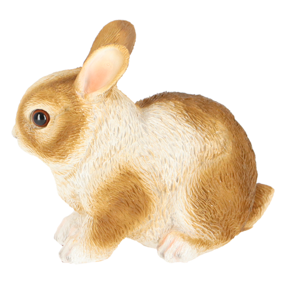 Load image into Gallery viewer, ESSCHERT DESIGN Dwarf Rabbit Statue - Brown/White