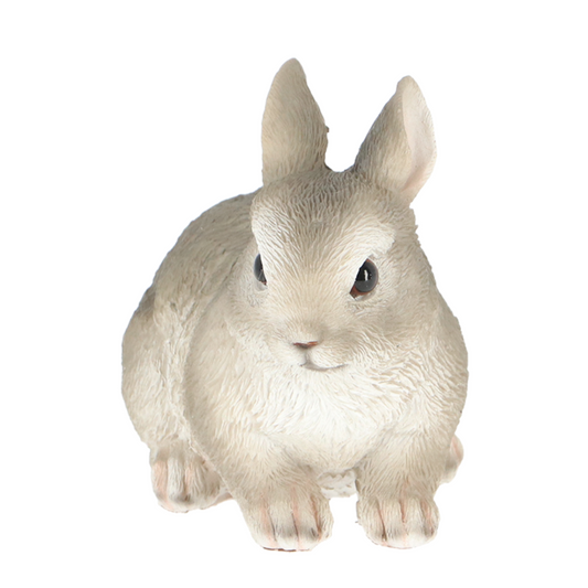 ESSCHERT DESIGN Dwarf Rabbit Statue - Grey