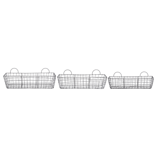 ESSCHERT DESIGN Long Wire Basket - Set of 3