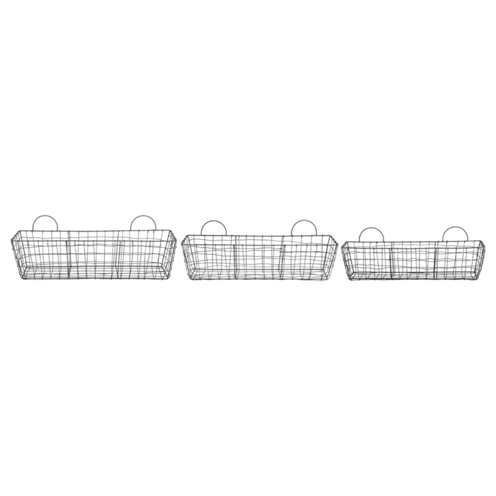 ESSCHERT DESIGN Long Wire Basket - Set of 3