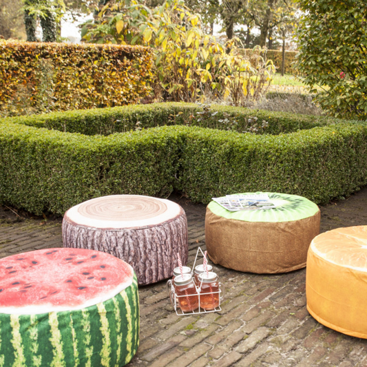 ESSCHERT DESIGN Outdoor Pouffe - Tree Trunk **Limited Stock**