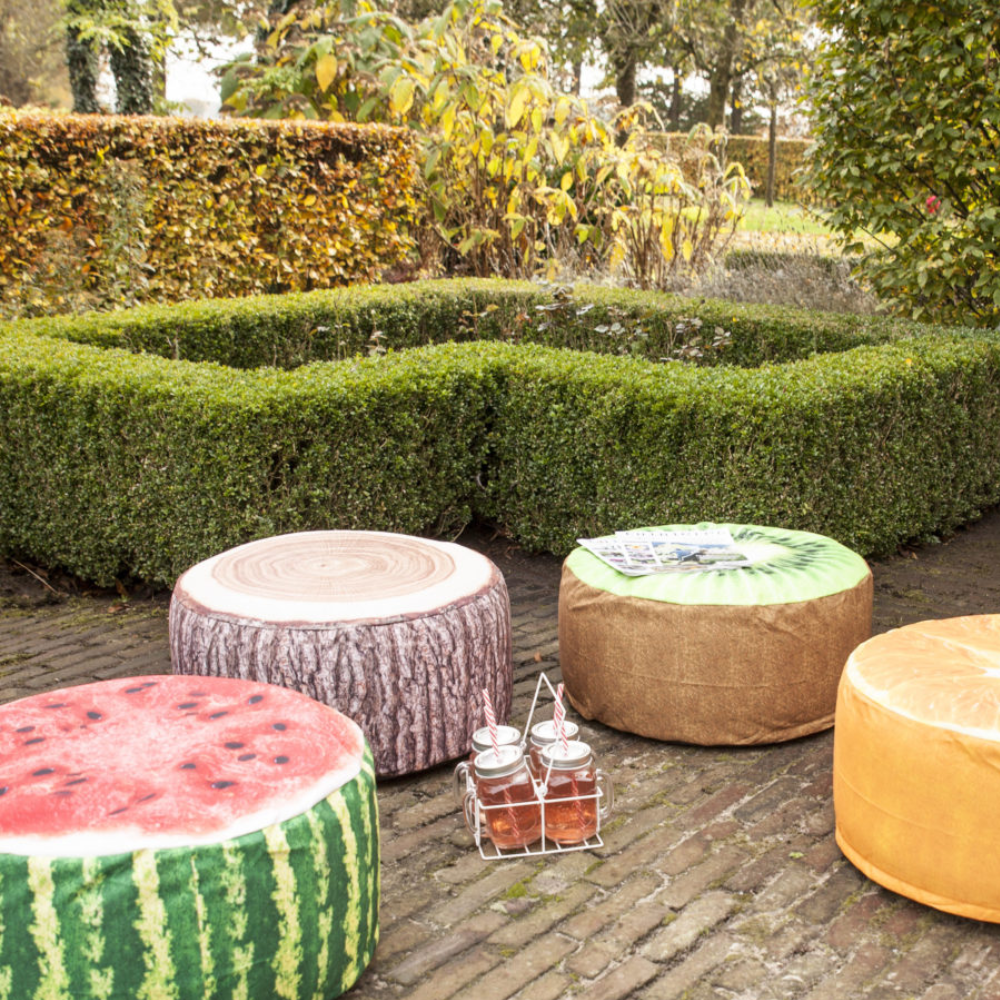 Load image into Gallery viewer, ESSCHERT DESIGN Outdoor Pouffe - Tree Trunk