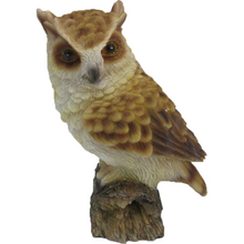 Load image into Gallery viewer, ESSCHERT DESIGN Owl Statue On Pole - Brown