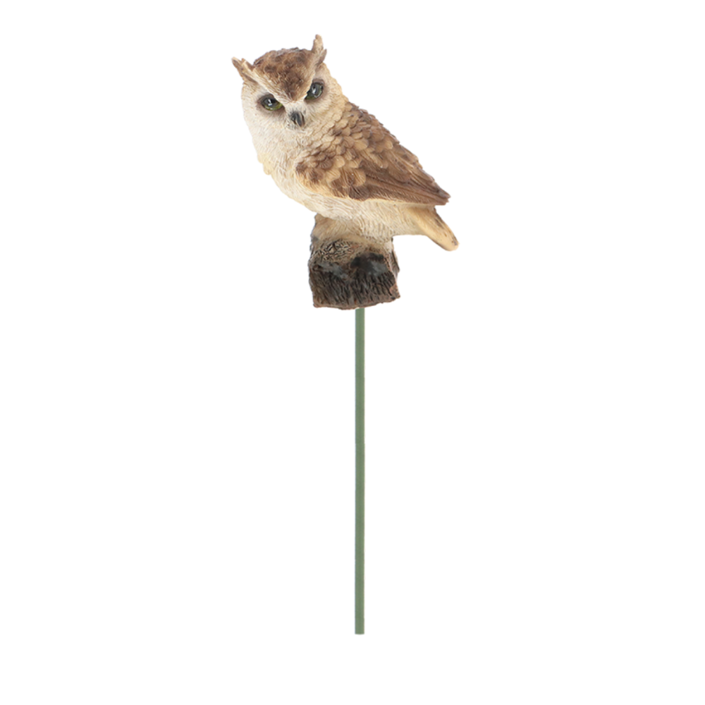 Load image into Gallery viewer, ESSCHERT DESIGN Owl Statue On Pole - Brown